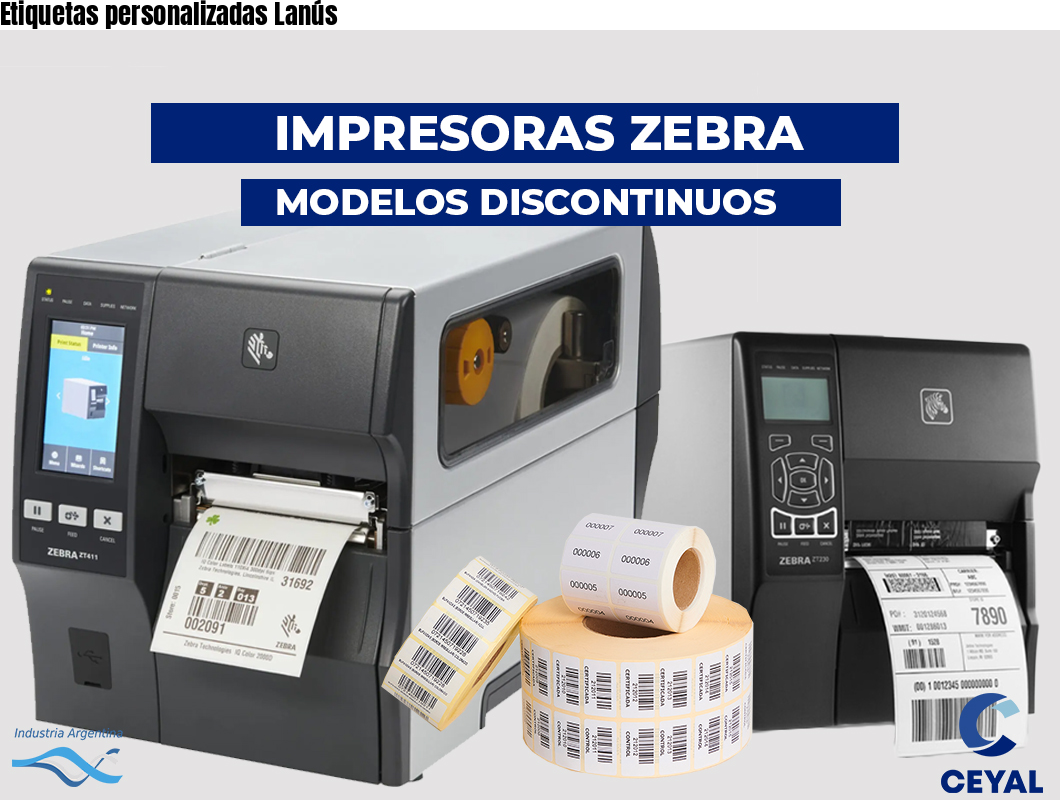 Etiquetas personalizadas Lanús