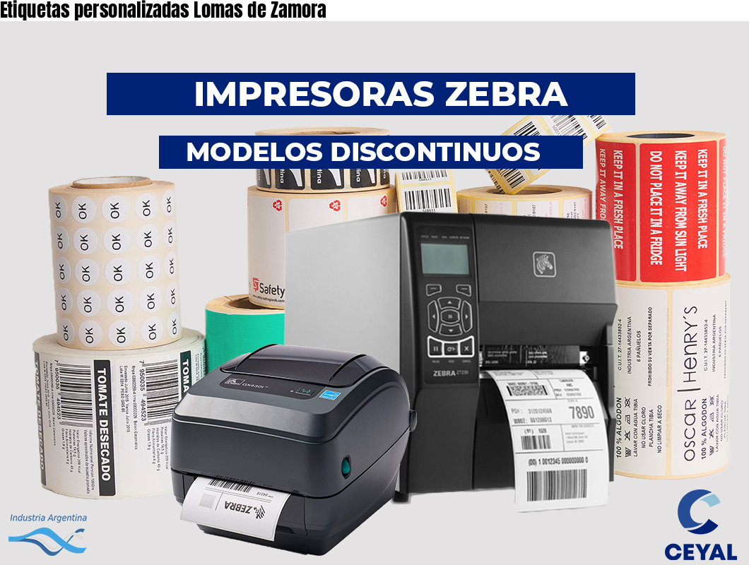 Etiquetas personalizadas Lomas de Zamora