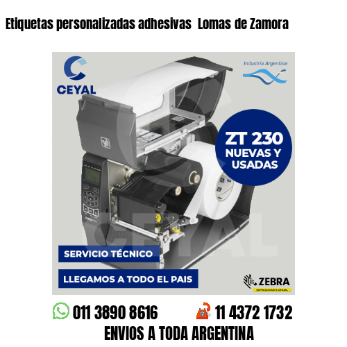 Etiquetas personalizadas adhesivas  Lomas de Zamora