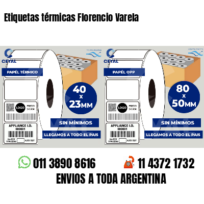 Etiquetas térmicas Florencio Varela