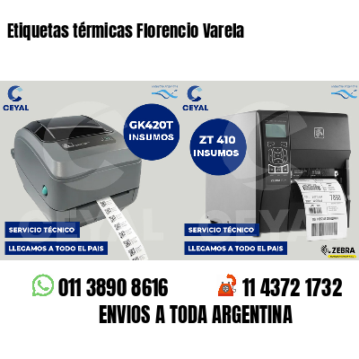 Etiquetas térmicas Florencio Varela