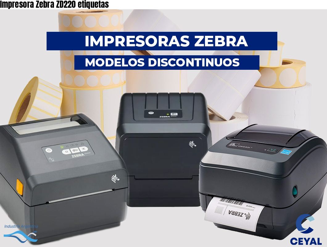 Impresora Zebra ZD220 etiquetas