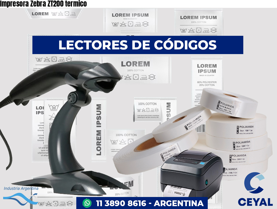 Impresora Zebra ZT200 termico