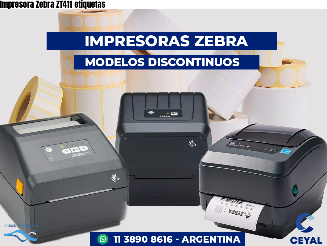 Impresora Zebra ZT411 etiquetas