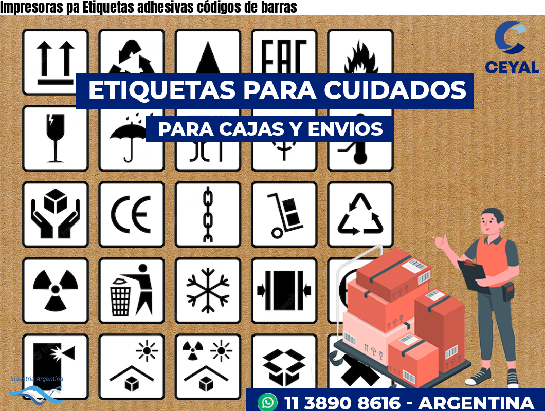 Impresoras pa Etiquetas adhesivas códigos de barras