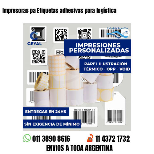 Impresoras pa Etiquetas adhesivas para logística