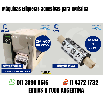 Máquinas Etiquetas adhesivas para logística