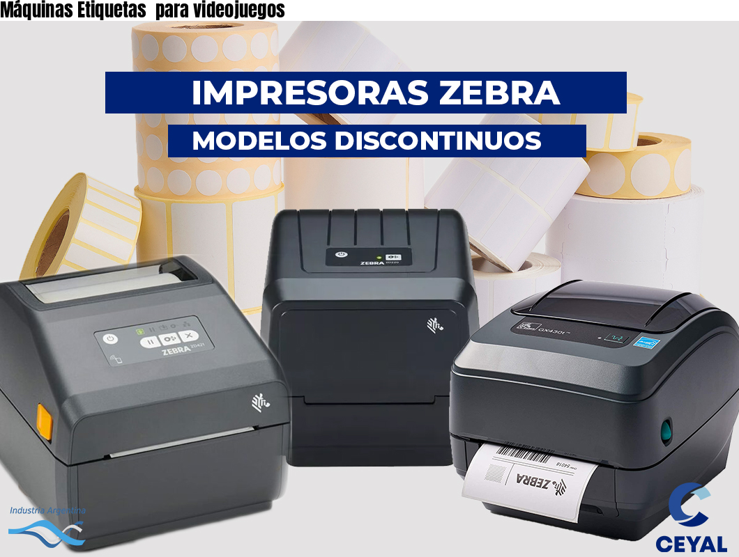 Máquinas Etiquetas  para videojuegos
