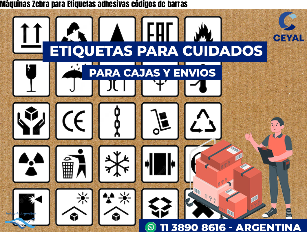 Máquinas Zebra para Etiquetas adhesivas códigos de barras