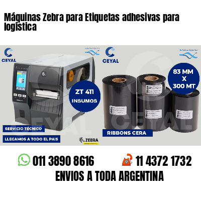 Máquinas Zebra para Etiquetas adhesivas para logística