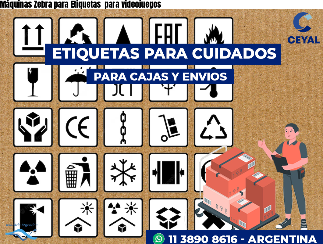 Máquinas Zebra para Etiquetas  para videojuegos