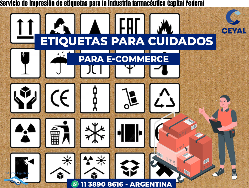 Servicio de impresión de etiquetas para la industria farmacéutica Capital Federal