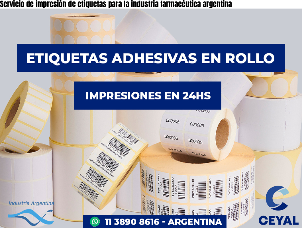 Servicio de impresión de etiquetas para la industria farmacéutica argentina