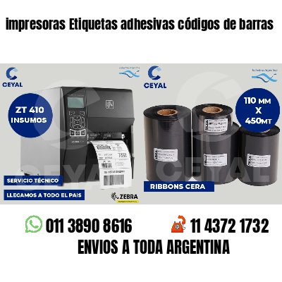 impresoras Etiquetas adhesivas códigos de barras
