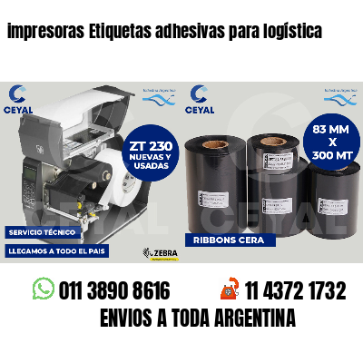impresoras Etiquetas adhesivas para logística