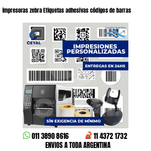 impresoras zebra Etiquetas adhesivas códigos de barras