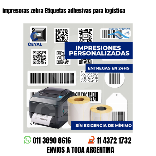 impresoras zebra Etiquetas adhesivas para logística