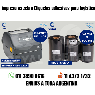 impresoras zebra Etiquetas adhesivas para logística