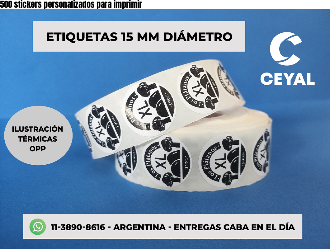 500 stickers personalizados para imprimir