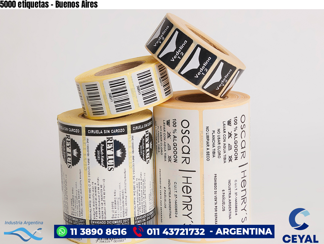 5000 etiquetas - Buenos Aires