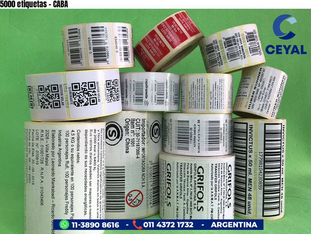 5000 etiquetas - CABA