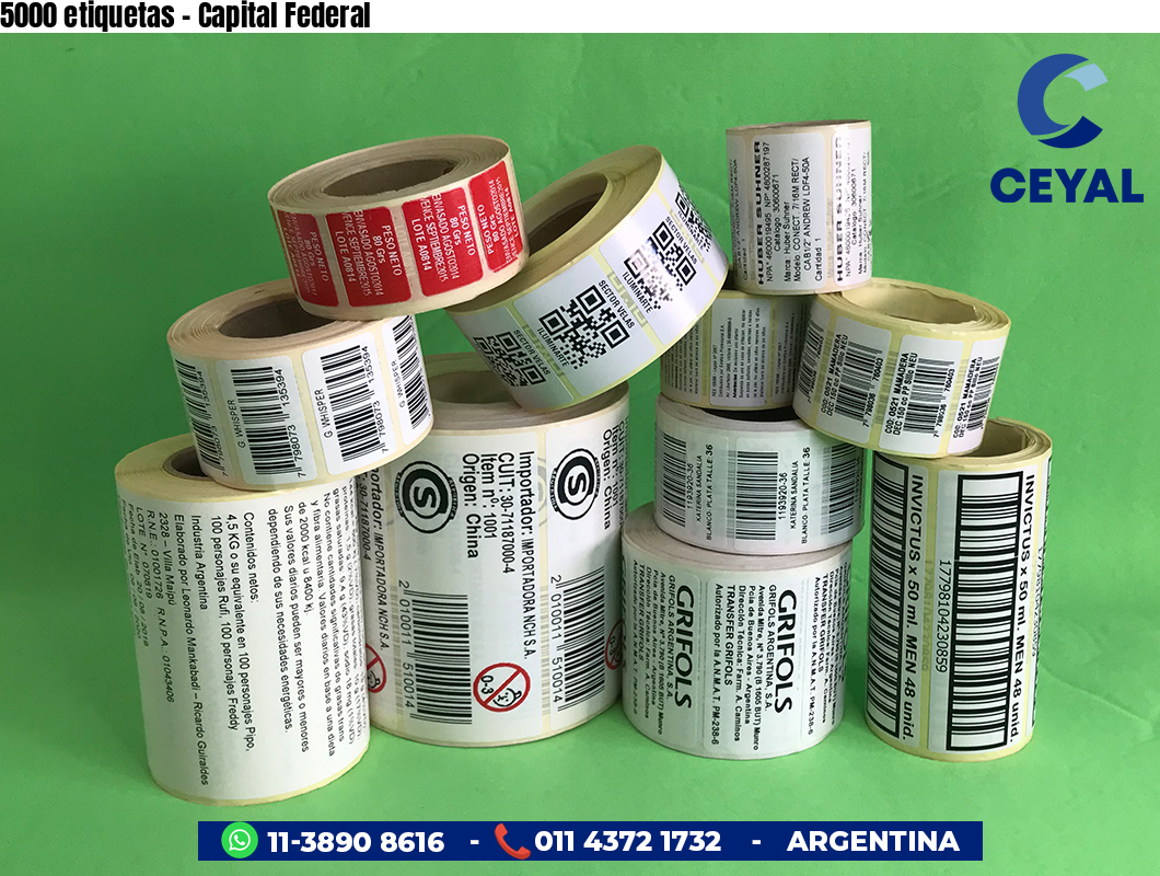 5000 etiquetas - Capital Federal