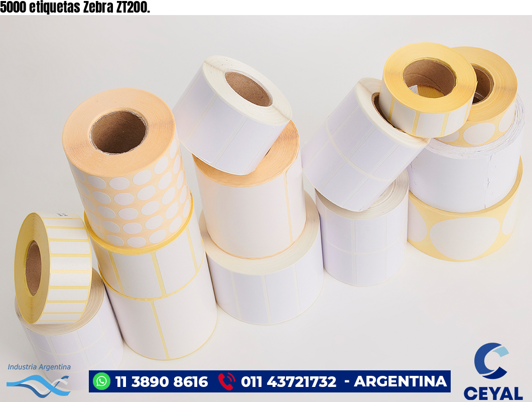 5000 etiquetas Zebra ZT200.