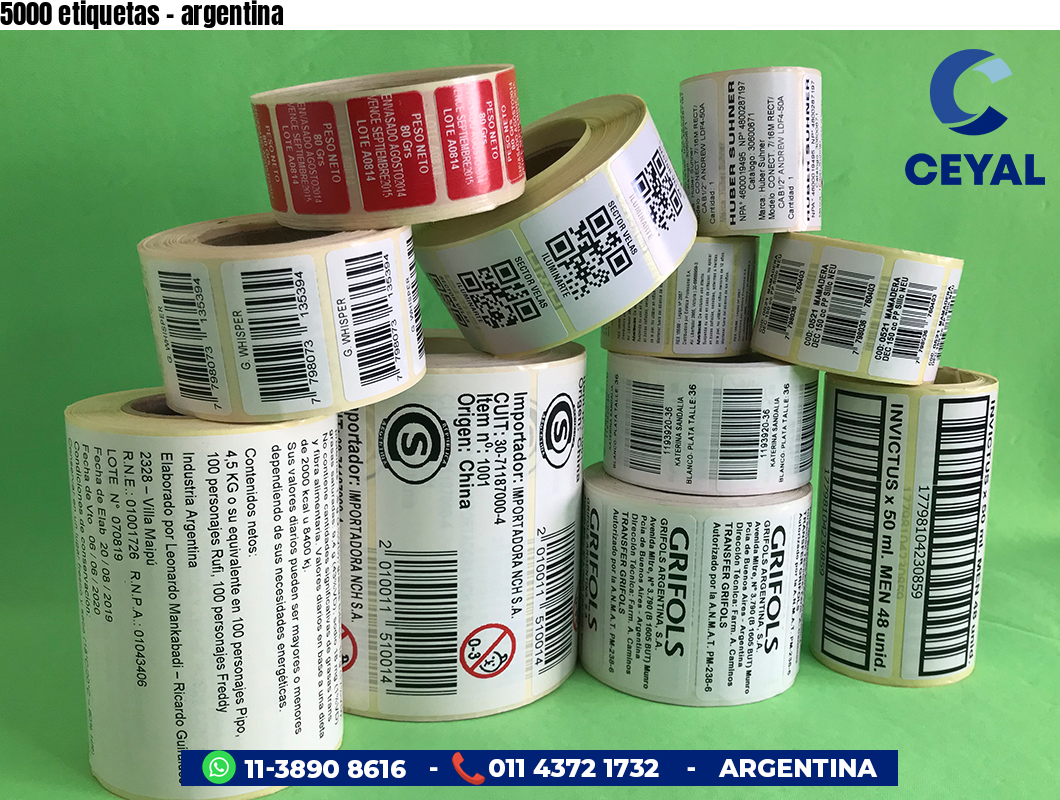 5000 etiquetas - argentina