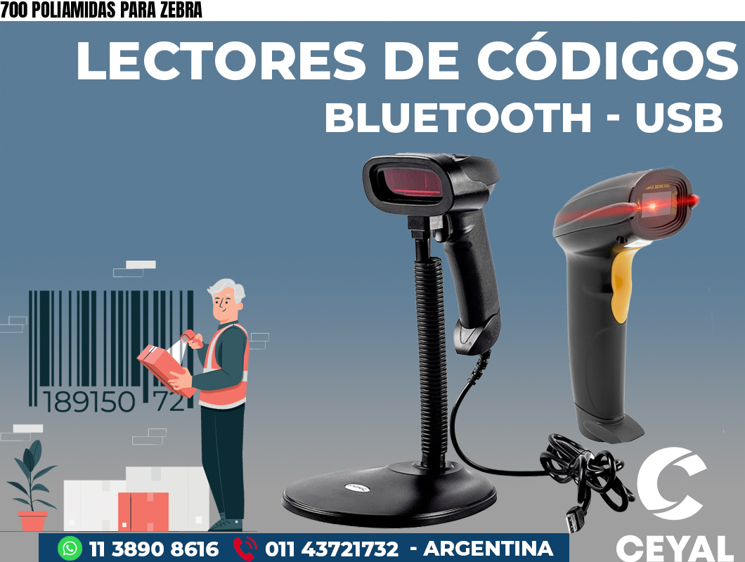 700 POLIAMIDAS PARA ZEBRA
