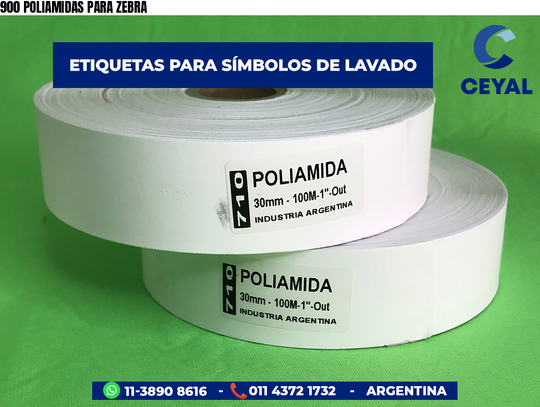 900 POLIAMIDAS PARA ZEBRA