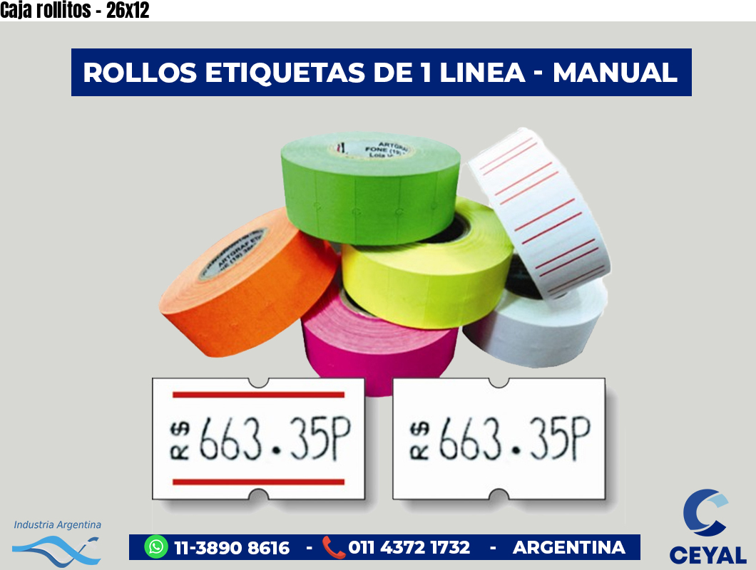 Caja rollitos - 26x12