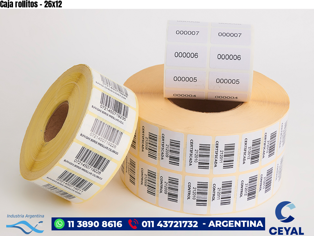 Caja rollitos - 26x12