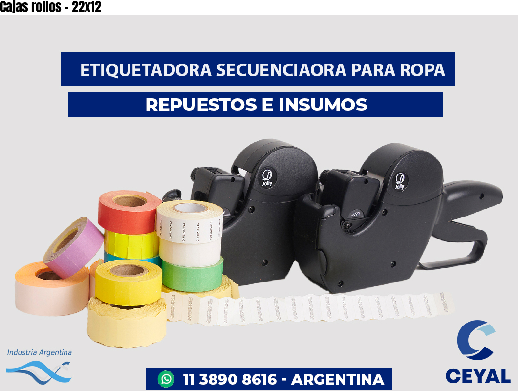 Cajas rollos - 22x12