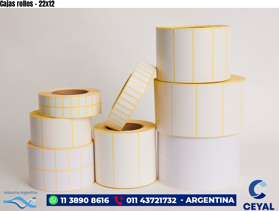 Cajas rollos - 22x12
