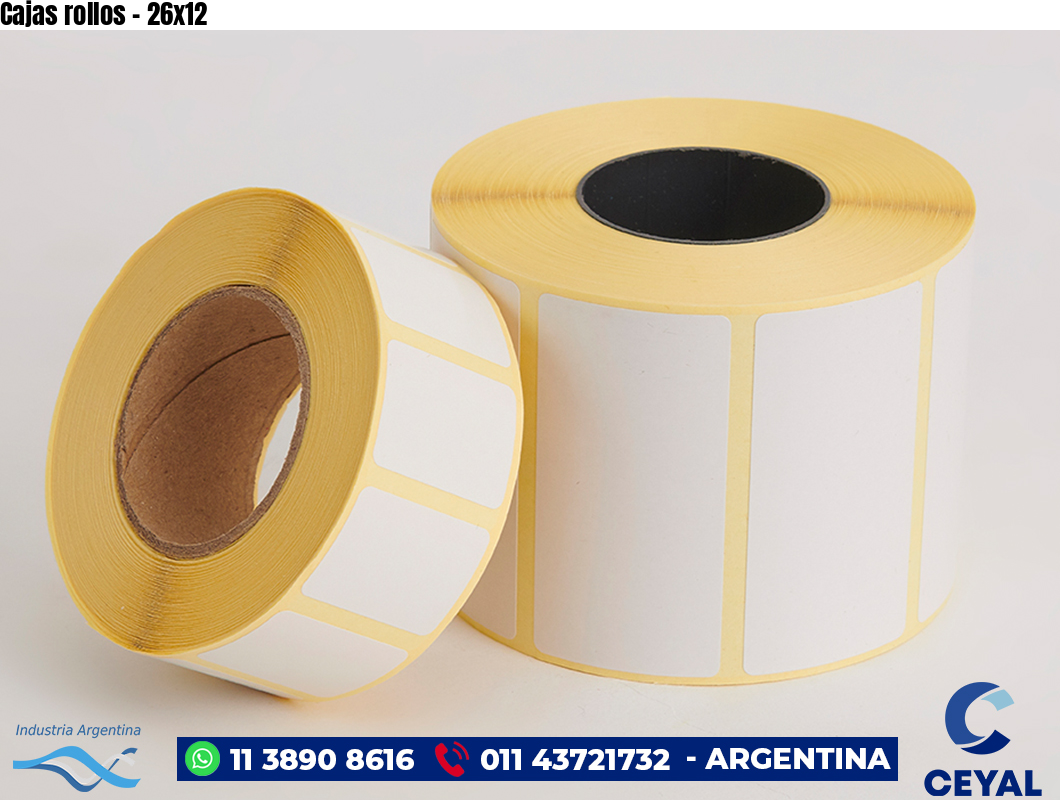 Cajas rollos - 26x12
