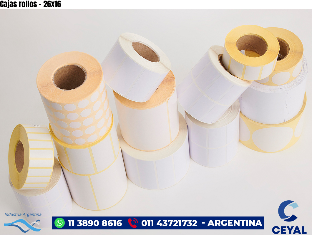 Cajas rollos - 26x16