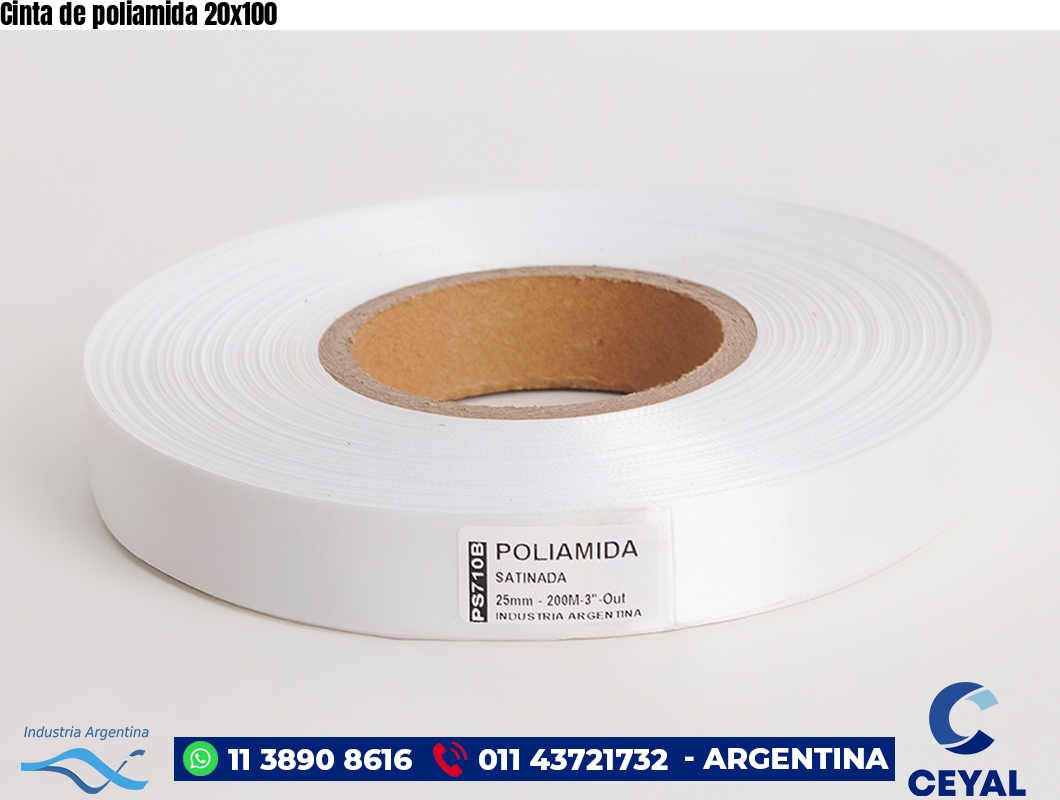 Cinta de poliamida 20×100