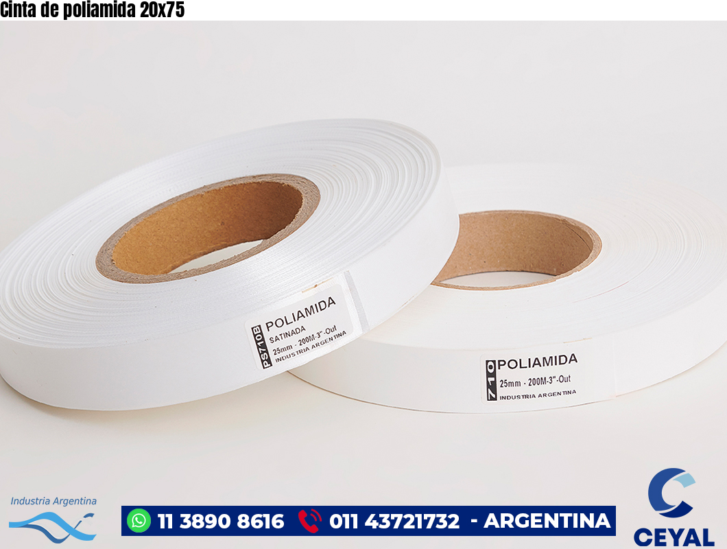 Cinta de poliamida 20×75