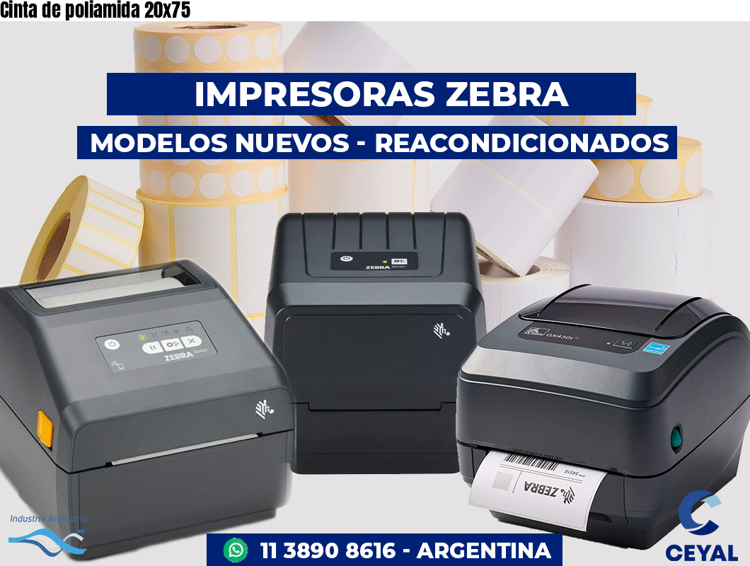 Cinta de poliamida 20x75