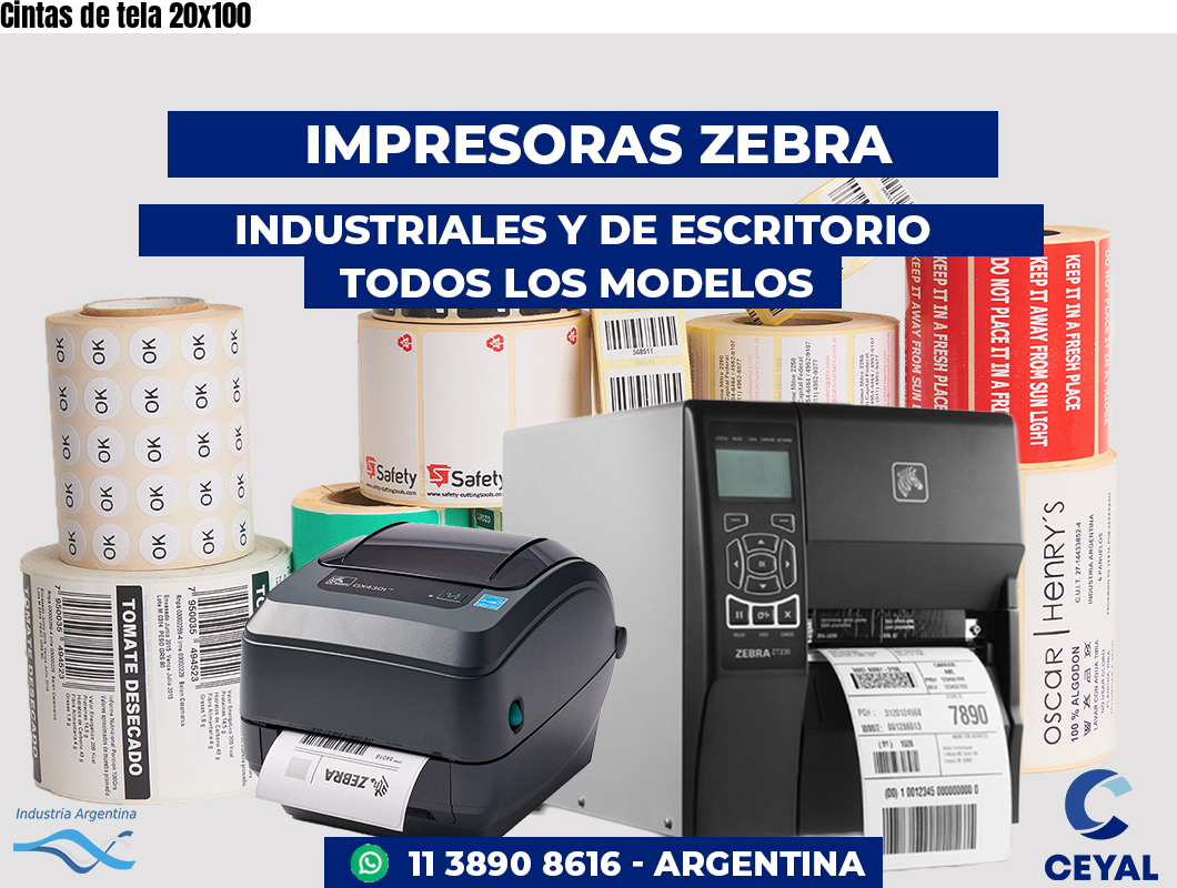 Cintas de tela 20x100