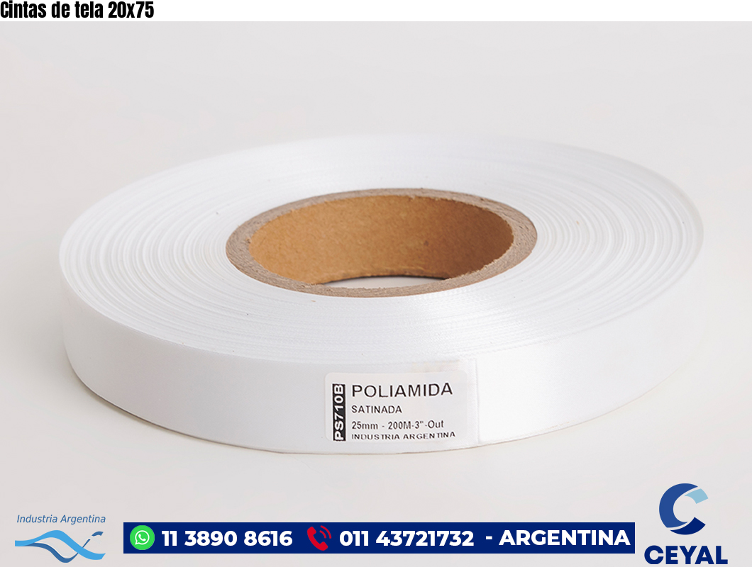 Cintas de tela 20×75