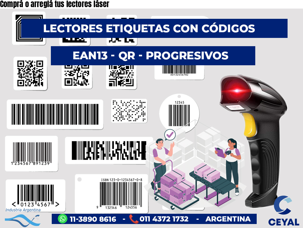 Comprá o arreglá tus lectores láser