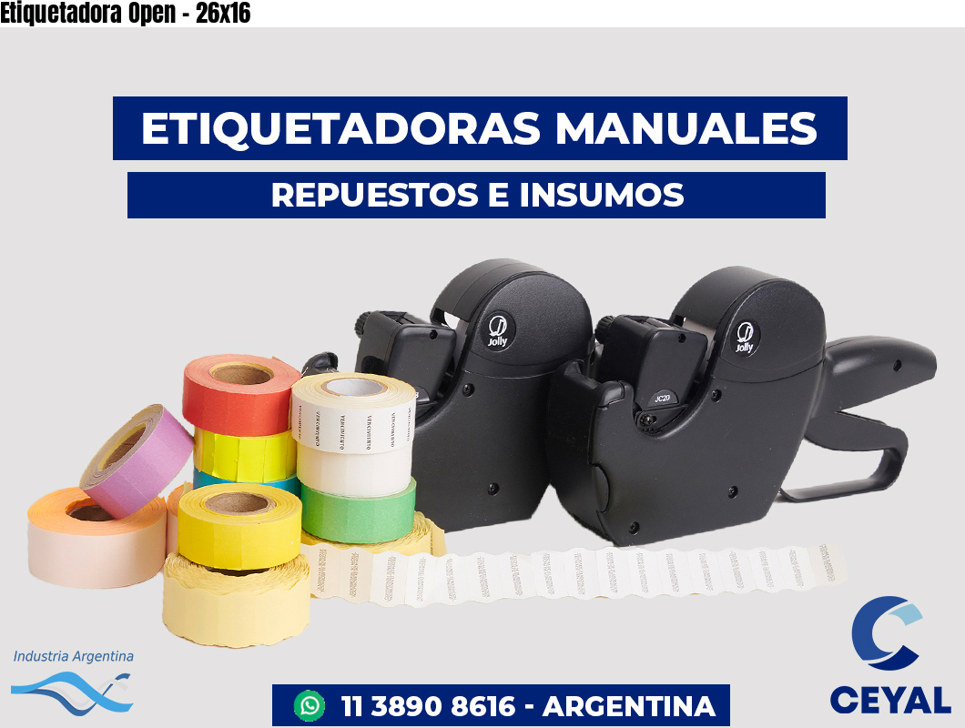 Etiquetadora Open - 26x16