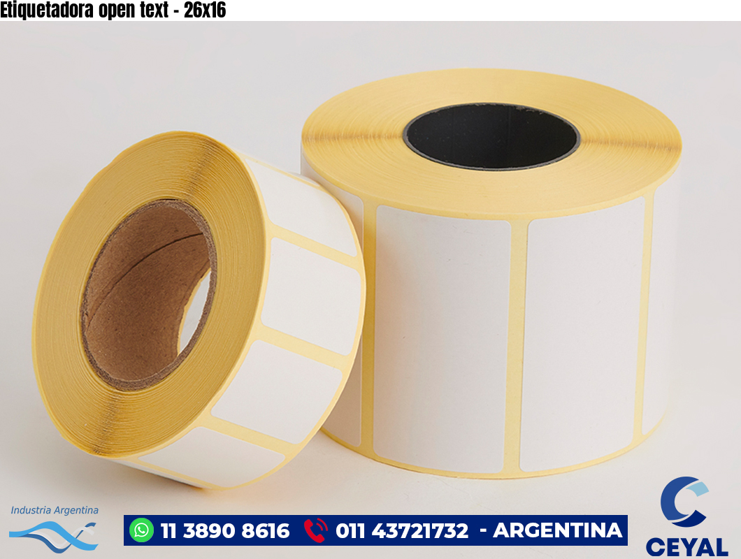 Etiquetadora open text - 26x16