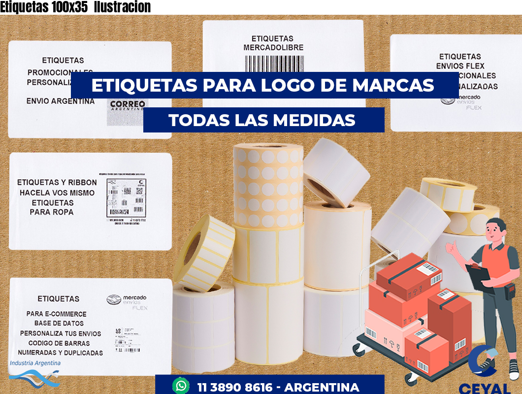 Etiquetas 100x35  Ilustracion