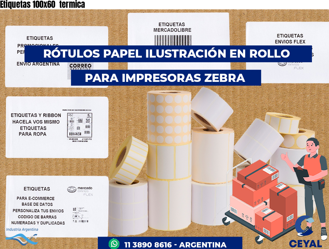 Etiquetas 100x60  termica
