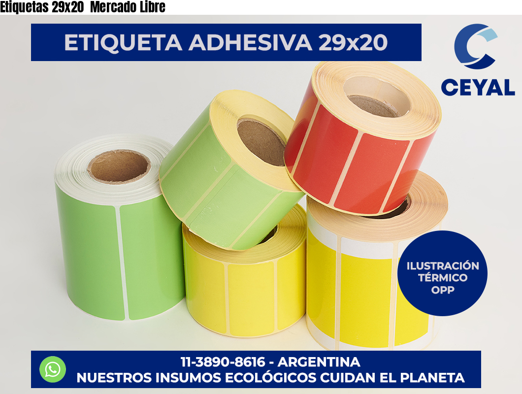 Etiquetas 29×20  Mercado Libre