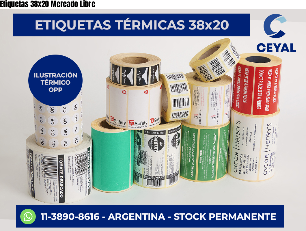 Etiquetas 38×20 Mercado Libre