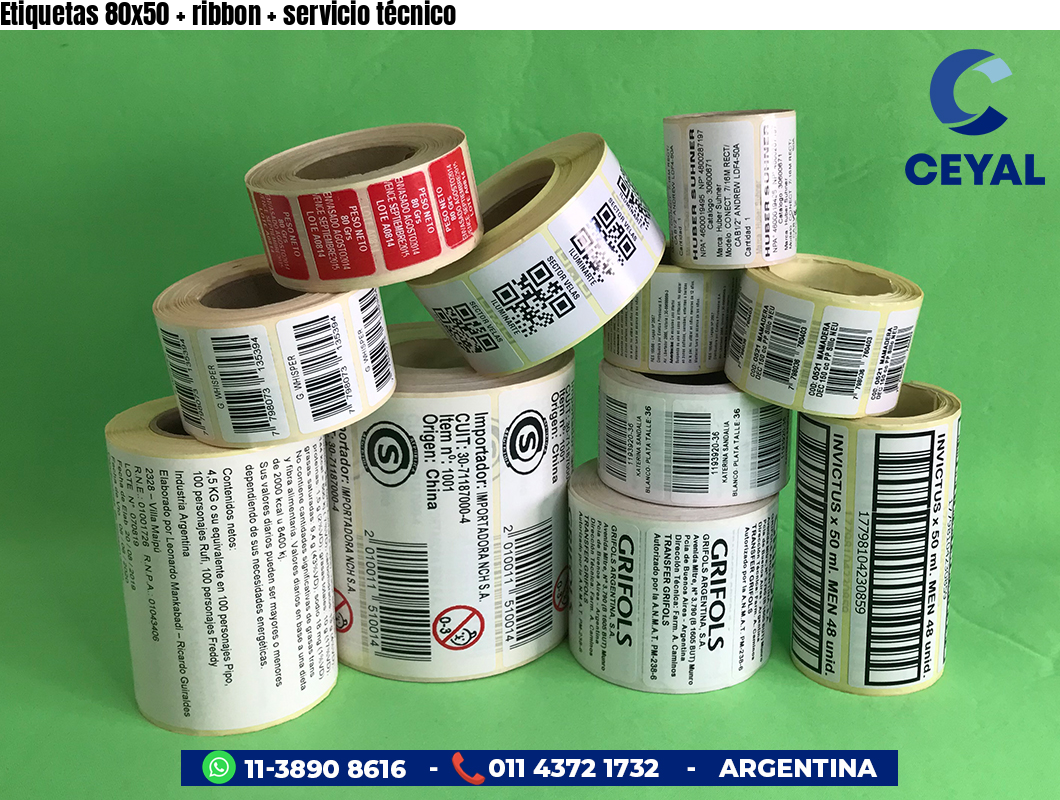 Etiquetas 80x50   ribbon   servicio técnico
