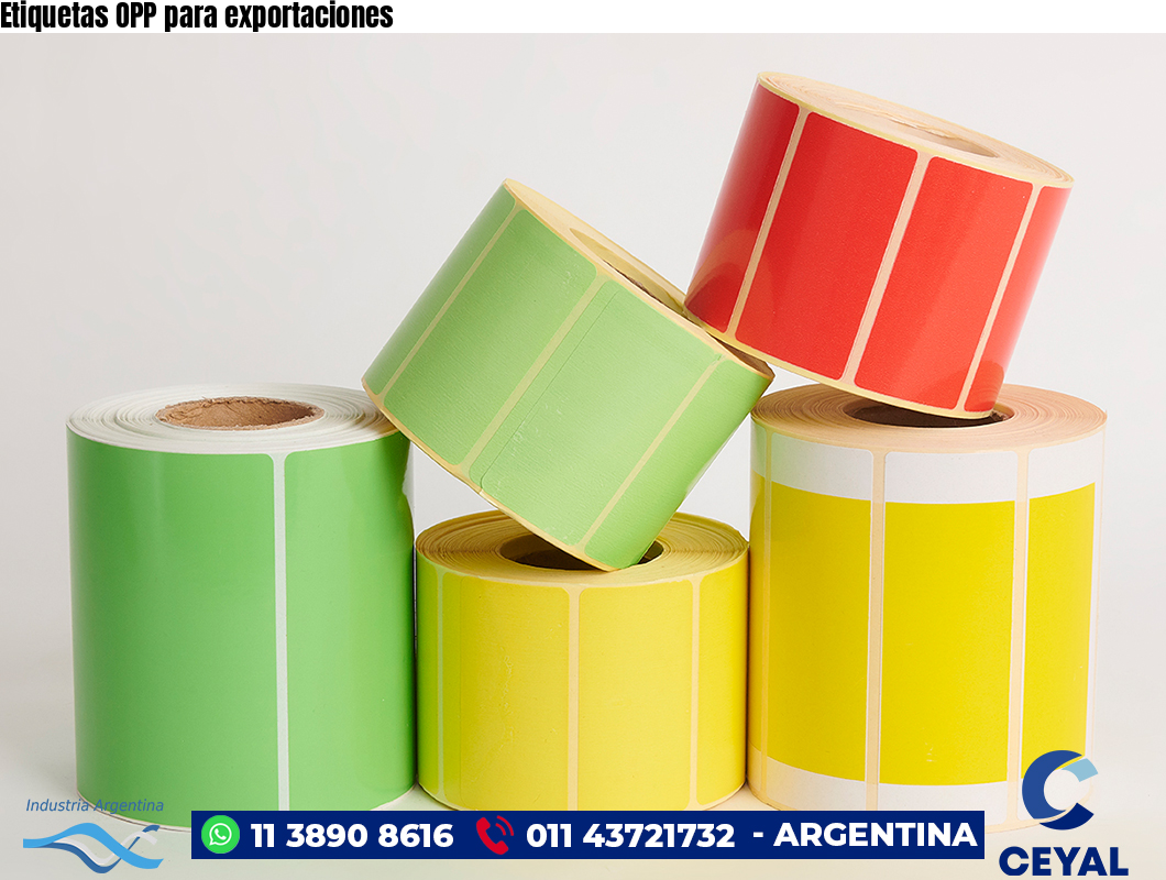 Etiquetas OPP para exportaciones